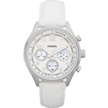 Fossil Flight Leather Chronograph Ladies Watch Ch2823