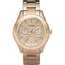 Fossil Stella Chronograph Multifunction Rose Gold-plated Ladies Watch Es2859
