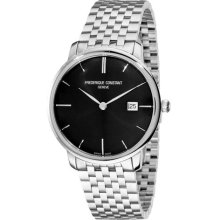 Frederique Constant Men's 'Index' Stainless Steel Bracelet Watch ...