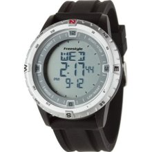 Freestyle Unisex Journey 101217 Black Silicone Quartz Watch with Digital Dial