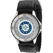 Game Time Black Mlb-Vet-Sea Men'S Mlb-Vet-Sea Veteran Custom Seattle Mariners Veteran Series Watch