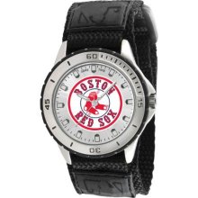 Game Time Black Mlb-Vet-Bos2 Men'S Mlb-Vet-Bos2 Veteran Custom Boston Soxs Logo Veteran Series Watch