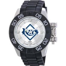 Game Time Black Mlb-Bea-Tb Men'S Mlb-Bea-Tb Beast Tampa Bay Devil Rays Round Analog Watch