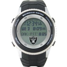 Game Time Schedule Watch - NFL - Oakland Raiders Black