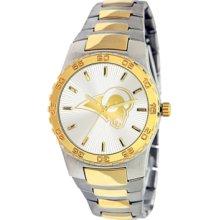 Game Time Watch, Mens St. Louis Rams Two-Tone Stainless Steel Bracelet