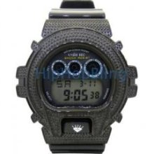 Genuine Diamond .10ct Ice Plus All Black Digital Sports Watch