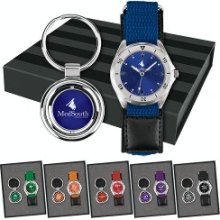 GFT412 -- Sunray Surprise Watch / Key Tag Gift Set