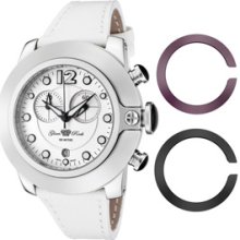 Glam Rock Watches Women's So-Be Mood Chronograph White Dial White Saff