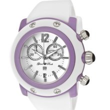 Glamrock Women's Miami Beach Chrono White Dial Lilac/White Resin Case