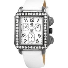 Golden Classic Women's Silhouette Watch in Gun / White Golden Classic Women's Silhouette Watch in Gun / White