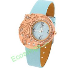 Good Jewelry Exquisite Rose Golden Quartz Watch Wrist Watch