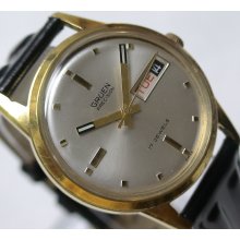 Gruen Men's Gold Swiss Made 17 Jewels Dual Calendar Watch
