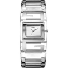 Guess Ladies Plaque Mirror Tranparent Watch W12055l1 Â£169 Wesell Â£99