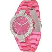 Guess Pink Plastic Women's Watch U95198L3