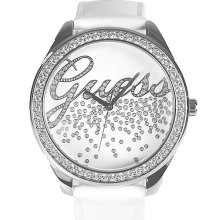 Guess Rhinestone Watch in White