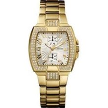 Guess Women's U13545L1 Gold Tone Stainless Steel Quartz Watch