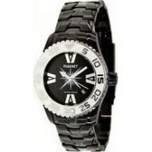 H2O Lady Ladies Watch with Black Steel Band and White Bezel ...