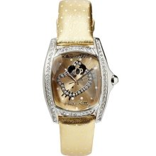 Hello Kitty CT.7094SS-44 Stainless Steel Gold Leather Watch - Gold - Stainless Steel - One Size