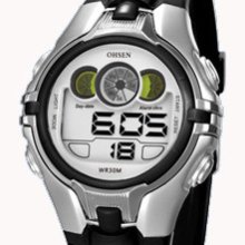 Hot Ohsen Digital Time Boys Womens Sport Watch Waterproof 5 Modes