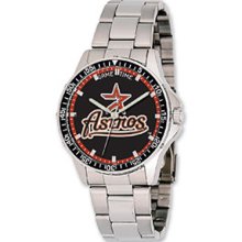 Houston Astros Mlb Coaches Men's Dress Watch - Stainless Steel Band