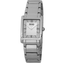 Hugo Boss Ladies Quartz Watch With Silver Dial Analogue Display And Silver Stainless Steel Strap 1502195