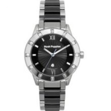 Hush Puppies HP.3573L.1502 Ladies Stainless Steel and Ceramic Watch - Black