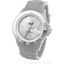 Ice Sisrus09 Sili Classic Silver Tone Dial Silicone Plastic Unisex Watch