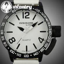 Infantry Fashion Black Quartz Sports Usa Army Mens Wrist Watch Leather Hot
