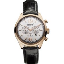 Ingersoll Gents Automatic Silver Dial Rose Gold Case Watch In2817rsl