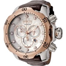 Invicta 0359 Rose Two Tone Reserve Vemon Swiss Quartz Silver Dial 1000m Diver