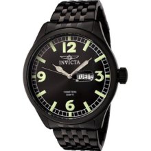 Invicta 0450 Men's Invicta Ii Black Dial Black Ion-plat