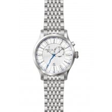 Invicta 12228 Vintage White Dial Quartz 3h Stainless Steel