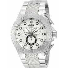 Invicta 12933 Men's Watch Pro Diver Chronograph Silver Tone Dial Day And Date