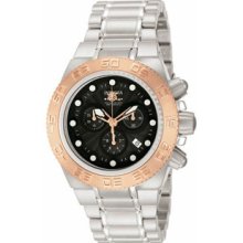 Invicta Mens 10844 Subaqua Chronograph Rose Gold Bezel Bracelet Watch