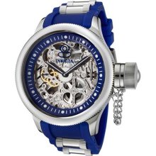 Invicta Men's 1089 Russian Diver Mechanical Skeleton Dial Watch