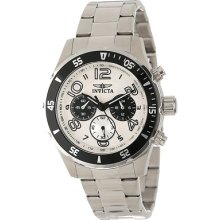 Invicta Men's 12912 Pro Diver Chronograph White Dial Stainless Watch $495