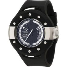 Invicta Men's 1364 S1 Gmt Black Dial Black Polyurethane Watch