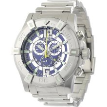 Invicta Men's Collection Chronograph Blue Dial Stainless Steel Watch 0357