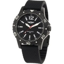 Invicta Men's Ibi-10008-004 Black Dial Black Textured Silicone Watch