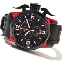Invicta Men's Off Shore Russian Diver Swiss Made Quartz Chronograph Polyurethane Strap Watch RED