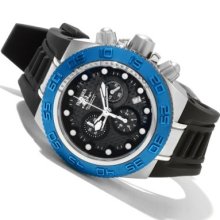 Invicta Mid-Size Subaqua Sport Quartz Chronograph Carbon Fiber Dial Polyurethane Strap Watch