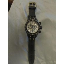 Invicta Reserve 0197 Gunmetal Swiss Bolt Chronograph Black 50mm Mens Watch