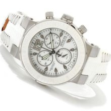 Invicta Reserve Women's Ocean Reef Swiss Chronograph Mother-of-Pearl Strap Watch WHITE