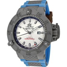 Invicta Subaqua Noma Iii L.e. Gmt Grey Ip Ss Silver Dial Watch 1590