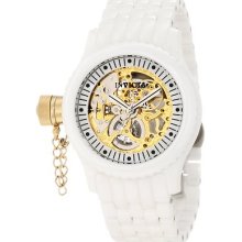 Invicta Women 1897 Russian Diver Mechanical Gold Skeleton Dial Quartz Watch