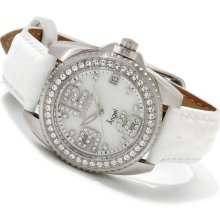 Invicta Women's Angel Crystal Accented Watch W/ Set Of Seven Straps