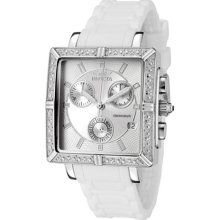 Invicta Women's Ceramic Chronograph Silver Dial White Ceramic