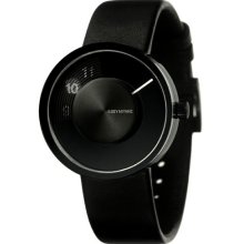 Issey Miyake Unisex Vue Watch Im-Silav004 With Black Leather Strap