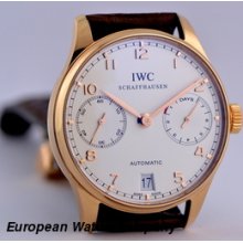 IWC Portuguese 7 Day Automatic 18K Red Gold