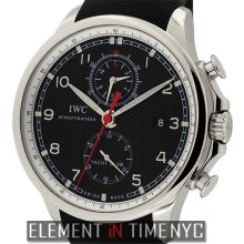 IWC Portuguese Collection Yacht Club Chronograph Steel Black Arabic Dial